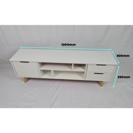 Waterproof TV Cabinet 4ft 120cm Modern Kabinet Rak TV Console Ready Stock Italy Design TV Table Reco