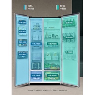 TCL Household Ultra-Thin Double-Open Door Refrigerator Flat Book Air-Cooled Frost-Free Embedded Dept