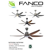 [66INCH]FANCO RAPTOR R660 6 BLADE CEILING FAN DCMOTOR CEILING FAN WITH LIGHT LED 3 COLOR