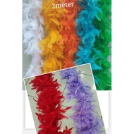 [Ready Stock] 2M Feather Boa Strip Craft Costume Dressup Wedding Party Flower Decor