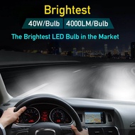 2 led headlight bulbs h7 80w For Ford fiesta year 2009-2017
