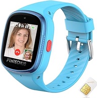 PTHTECHUS 4G Watch Phone for Children - Kids Smart Watch with WiFi, Dail, Voice Messages &amp; Video Calls, GPS Location, Students School Mode, SOS Function, Camera and Pedometer