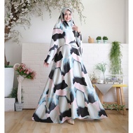 FC1- Lindry Reyna Real pic maxi nursing dress with elastic back waist, chest size 110cm, length142 l