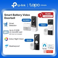 [6 Month Battery]Tapo Smart AI Video Doorbell/Night Vision Waterproof TP-Link  D235/D230S1/D210/TD21