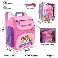 Children's ATM Princess Piggy Bank Toy Backpack Shape - 1372