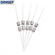 100PCS 3.6x10mm Glass Fuse with Leads Axial Leaded Fuse Tube for PCB Circuit Board Electronics Prote