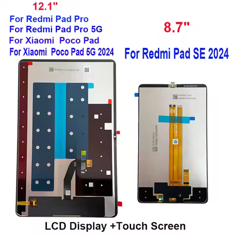 Tablet LCD For 12.1" Redmi Pad Pro/Pro 5G LCD For Xiaomi Poco Pad PocoPad 5G Display Screen For Redm