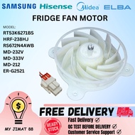 SAMSUNG FRIDGE FAN MOTOR RT53K6271BS/ HRF-238HJ/RS672N4AWB/MD-232V/MD-212/MD-333V/ER-G2521 ZWF-30-3 