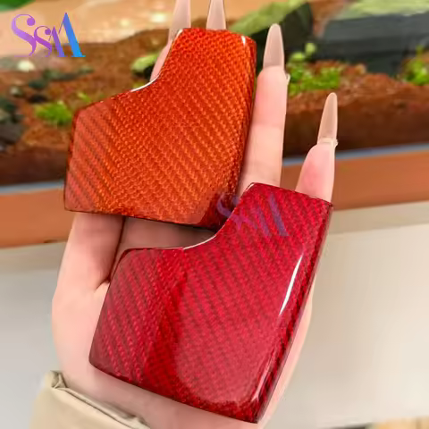 Suitable for Audi A6 A7 C8 Q7 Q8 RS6 RS7 genuine carbon fiber car shift knob decorative cover