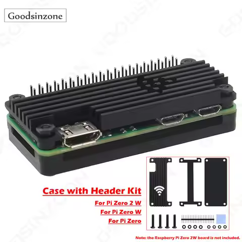 Raspberry Pi Zero 2W Aluminum Heatsink Case Kit, Universal Raspberry Pi0 W | 2 W | Zero - Passive Co