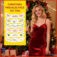 Face Glitter Freckles 6 Pieces Face Christmas Glitter Decoration Cute Seasonal Freckles for Daily Co