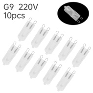 10pcs G9 Bulb 220V 75W Clear/Frosted Halogen Light Bulbs T4 Type 2 Pin Base CRI100 G9 Dimmable Bulbs