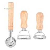 3Piece Ravioli Pasta Cutter Set, Ravioli Stamp Maker with Wooden Handle Ravioli Maker Pasta Cutter f