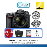 Nikon D7200 DSLR Camera with AF-S DX NIKKOR 18-140mm f/3.5-5.6G ED VR Lens