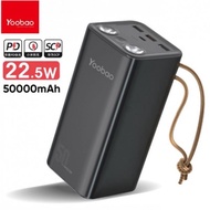 Yoobao Powerbank H5 50,000mAh 22.5W PD Fast Charge PowerBank Double LED Flash Light Camping Power Su