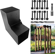2-Way Pergola Brackets Kit, DIY L-Shaped Woodwork Brackets for 6" x 6" (Actual:5.5"x5.5") Lumber for