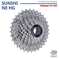 ซันไชน์แผนที่ Bike Cassette จักรยาน Freewheel 8/9/10/11/12 ความเร็ว 23/25/28/32/34 /36T k7 Cassette 