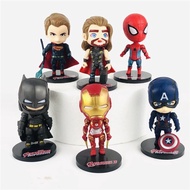 Q Version Avengers 6-Piece Set Birthday Cake Decoration Decoration