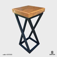 CET333. Chengal Emas Solid Wood Sofa Side Table