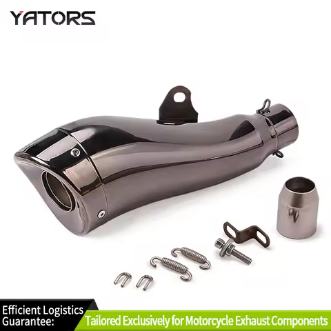 Motorcycle Exhaust Muffler Escape moto For Kawasaki Z400 650 RC390 R3 FZ8 CB1000R GSXR650 GSR750 Z90