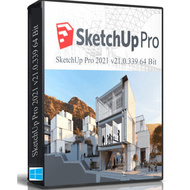 SketchUp Pro 2021 v21.0.339 (Windows) โปรแกรมออกแบบบ้าน สิ่งปลูกสร้าง ตึก อาคาร  พร้อมวีดีโอวิธีติดต