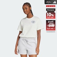 adidas ไลฟ์สไตล์ เสื้อยืดพิมพ์ลาย Farmers Market ผู้หญิง สีขาว KB2485