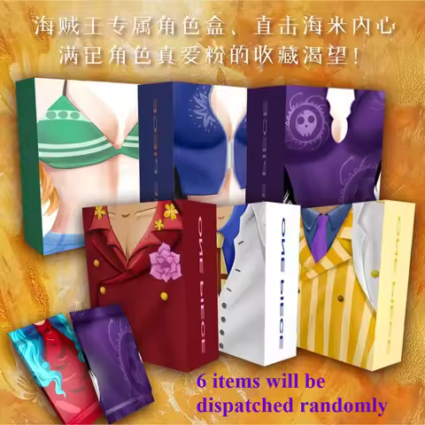One Piece Character Themed Collectible Card Booster Box, Waifu Art Card TCG Gift Set for Fans, Rando