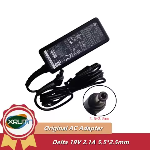 Genuine ADP-40KD BB 19V 2.1A AC DC Adapter For ASUS LCD Monitor Power Supply Charger VC239N/H VG278Q