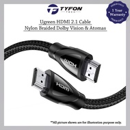 Ugreen HDMI Cable (1M) High Speed HDMI 2.1 48Gbps 8K 60Hz Cable UG-HD140-80401