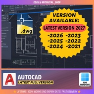 AutoCAD 2027/2026/2025/2024/2023/2022/2021 | For Windows Only | Full Version | Lifetime 100% Works