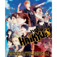 Anime DVD Haikyu!! Season 1-4 Vol.1-85 End + 4 Movies + 5 OVA