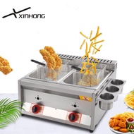 XINHONG Commercial Deep Fryer Stainless Deep Fryer Gas Type Professional Deep Frier Gas LPG