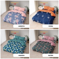 Kintakun D'Luxe Bed Cover Set FLAT BEDSHEET New Edition Double Rubber Size 160x200 HEIGHT 30 CM