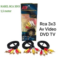 CABLE 3RCA TO 3RCA 1.5M