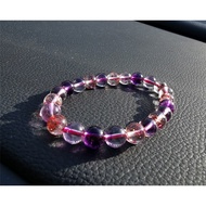 ((One Item One Picture) Super7 Super7 Golden Strawberry Backbone Purple Mica 8mm+Transparent Body