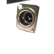 XLR MALE 3 PIN CHASSIS JACK - XLR MALE 3 PIN AMPHENOL ORIGINAL CASIS CONNECTOR