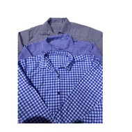 เสื้อใส่ทำงานผู้หญิง เสื้อลายสก๊อต เสื้อคอฮาวาย เสื้อแขนยาวลายสก๊อต