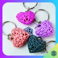 3D printed heart keychain