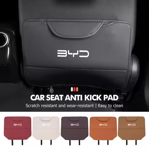 Car Seat Leather Anti-kick Anti Mud Dirty Pad Storage Bag Mat For BYD 3 Yuan F3 E6 F0 G3 I3 Plus Ea1