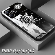 HP KASA CASE - case For REALME C53/C51/C51S Latest Fashion BLACK - Glass Softcase - Glossy New 2026 