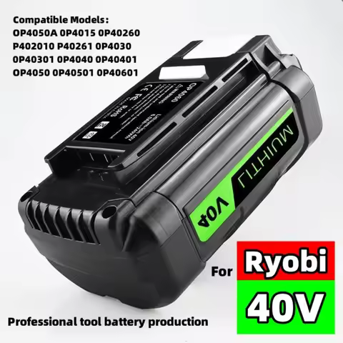 New high power lithium battery 40V 6.0Ah, for Ryobi RY40200 OP4050 OP4026, RY40430 tool battery, Ryo