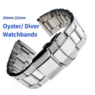20mm 22mm Stainless Steel Watch Band for SEIKO Oyster Diver Bracelet Metal Stanless Steel Watch Strap Watchbands Diving Polished Wrist Belt Men Women Classic Accessories