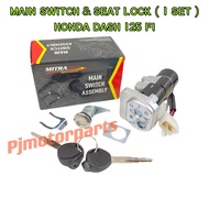 DASH125 Fi / WAVE DASH 125 Fi FUEL INJECTION ( 1 SET ) MAIN SWITCH ASSY & SEAT LOCK KUNCI SIUS KEY M