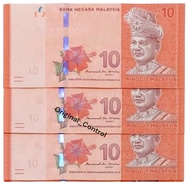 Uang 10 Ringgit Malaysia 10RM Uang mancanegara luar negeri asing koleksi ( UANG ASLI 100 % )