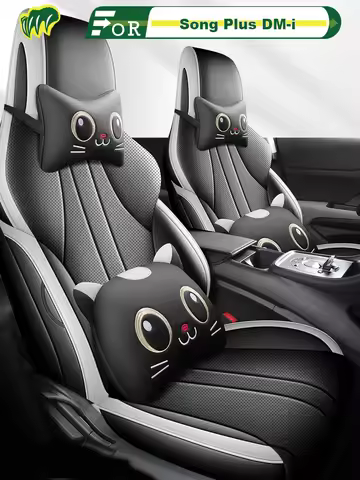 For Left-Drive Car Seat Cover Of BYD Song Plus DM-i 2th 2025 Custom Fit Seat Protector All Season Fu