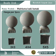 Hollow pipe cover crown fence ornament | Fence accessories