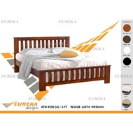EUREKA 50A Queen/King Bed Frame / Katil Kayu Wood (Deliver &amp; Installation Klang Valley)