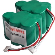 2pcs  Lot! 6V 3.5Ah NI-MH Rechargeable Robotic Vaccum Cleaner Battery for Ecovacs Deebot Deepoo D62 D63 D65 D66 D68 D77 D79