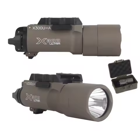 800 Lumens Tactical Surefir Style X300U-A Flashlight for Pistol Light Airsoft Helmet Light Weapon To