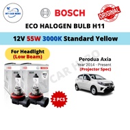 BOSCH Eco H11 Halogen Low Beam Headlamp Bulb 12V 55W H11 Bulb Perodua Axia SE & Advance Spec Project